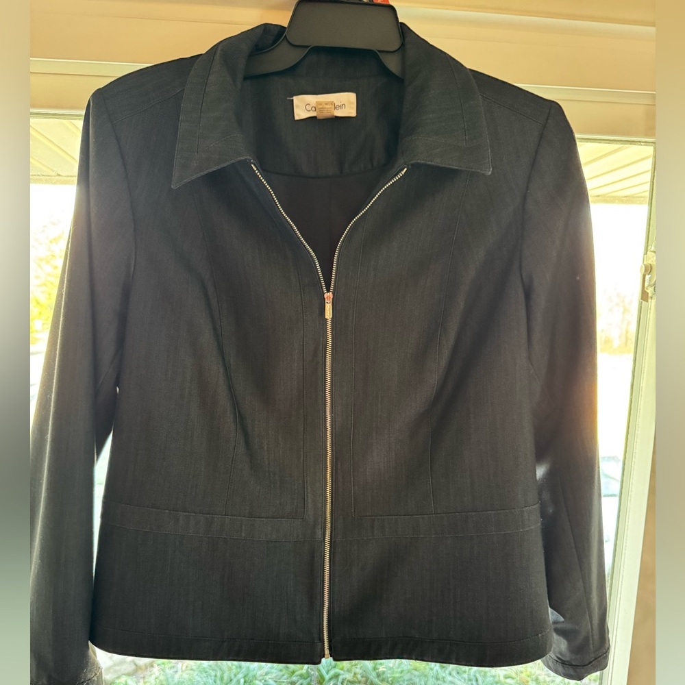 Calvin Klein Zip On Blazer